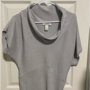 White House Black Market silver sweater